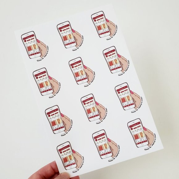 LB014 Poshmark App Thank You Sticker [Price Firm] - Picture 4 of 8